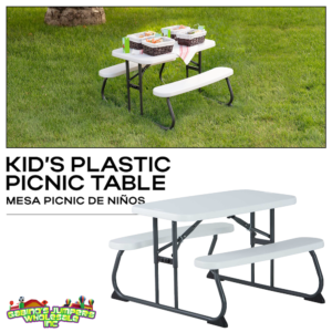 Plastic Kid’s Picnic Table