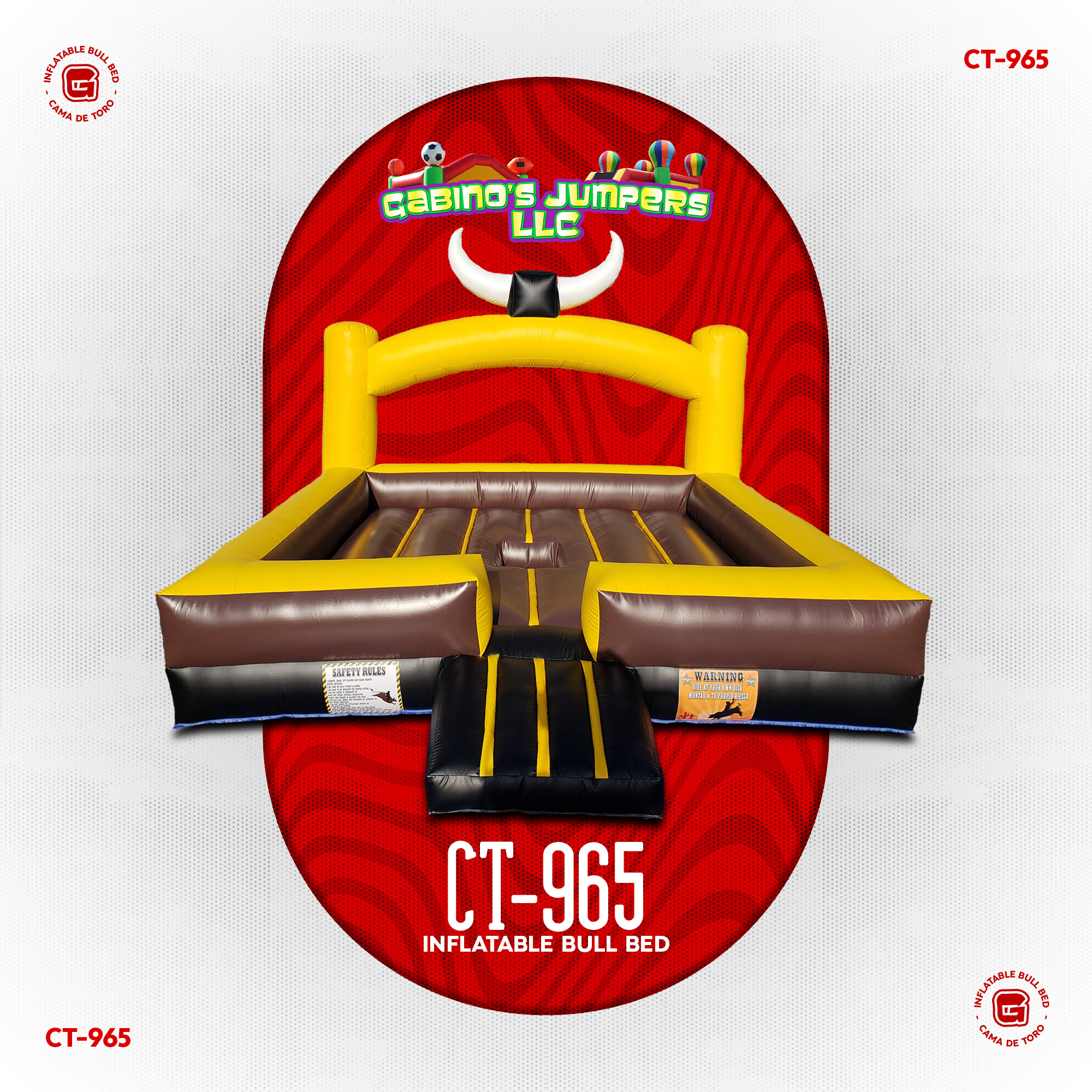 Mechanical Bull Inflatable Bed 965