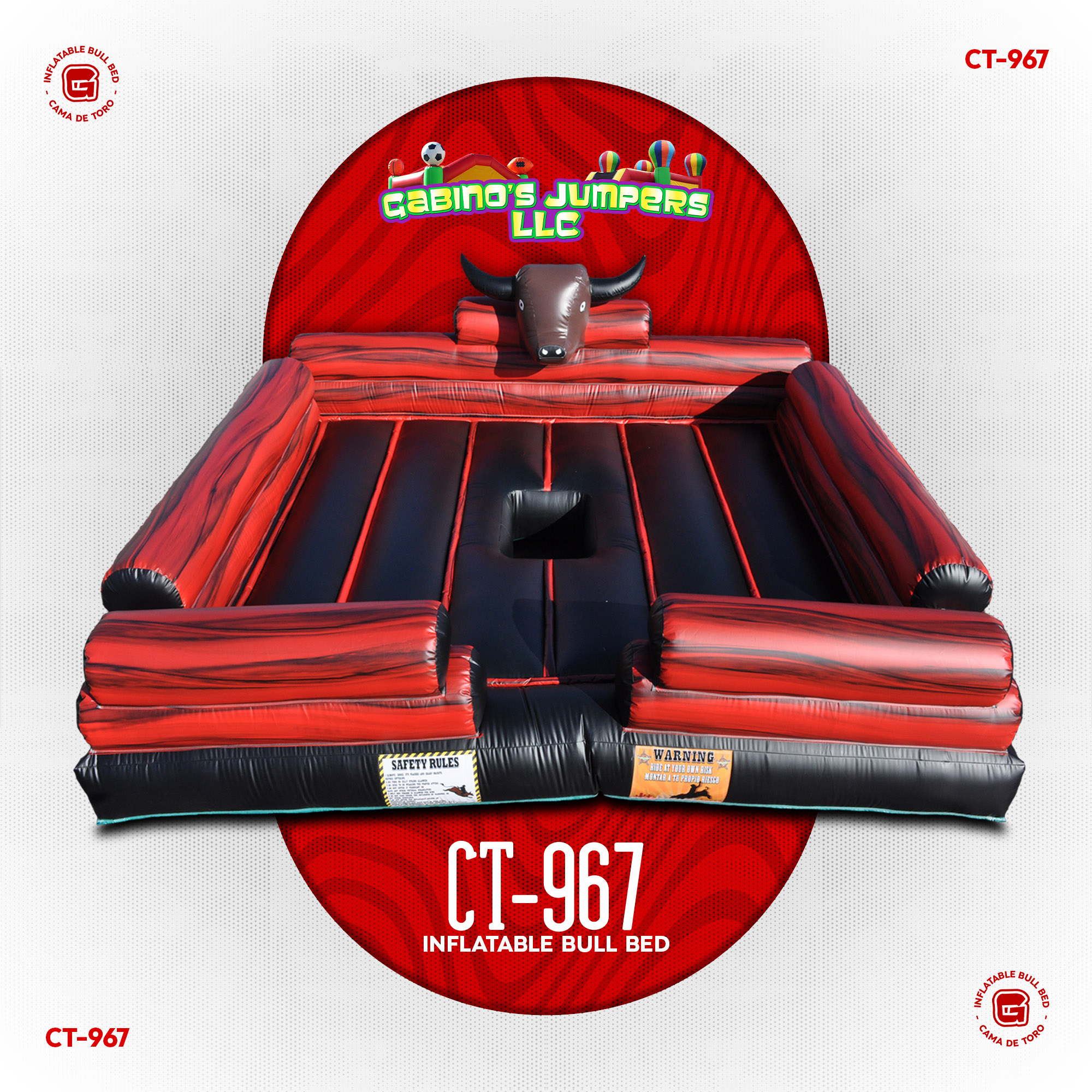 Mechanical Bull Inflatable Bed 967