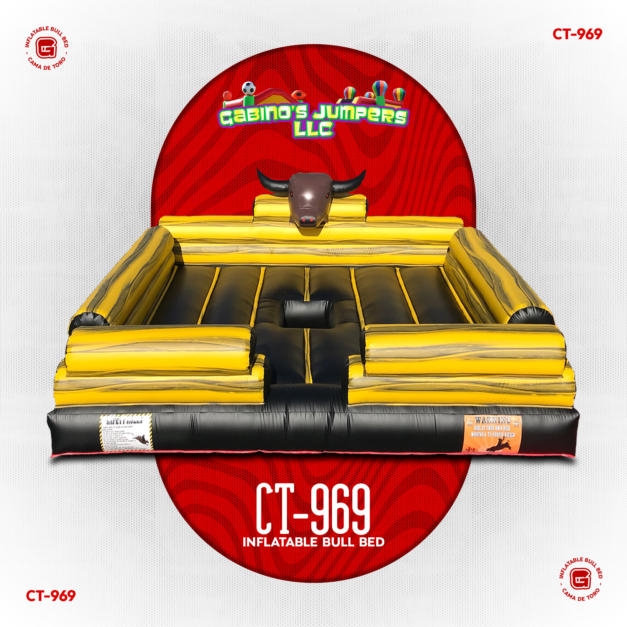 Mechanical Bull Inflatable Bed 969