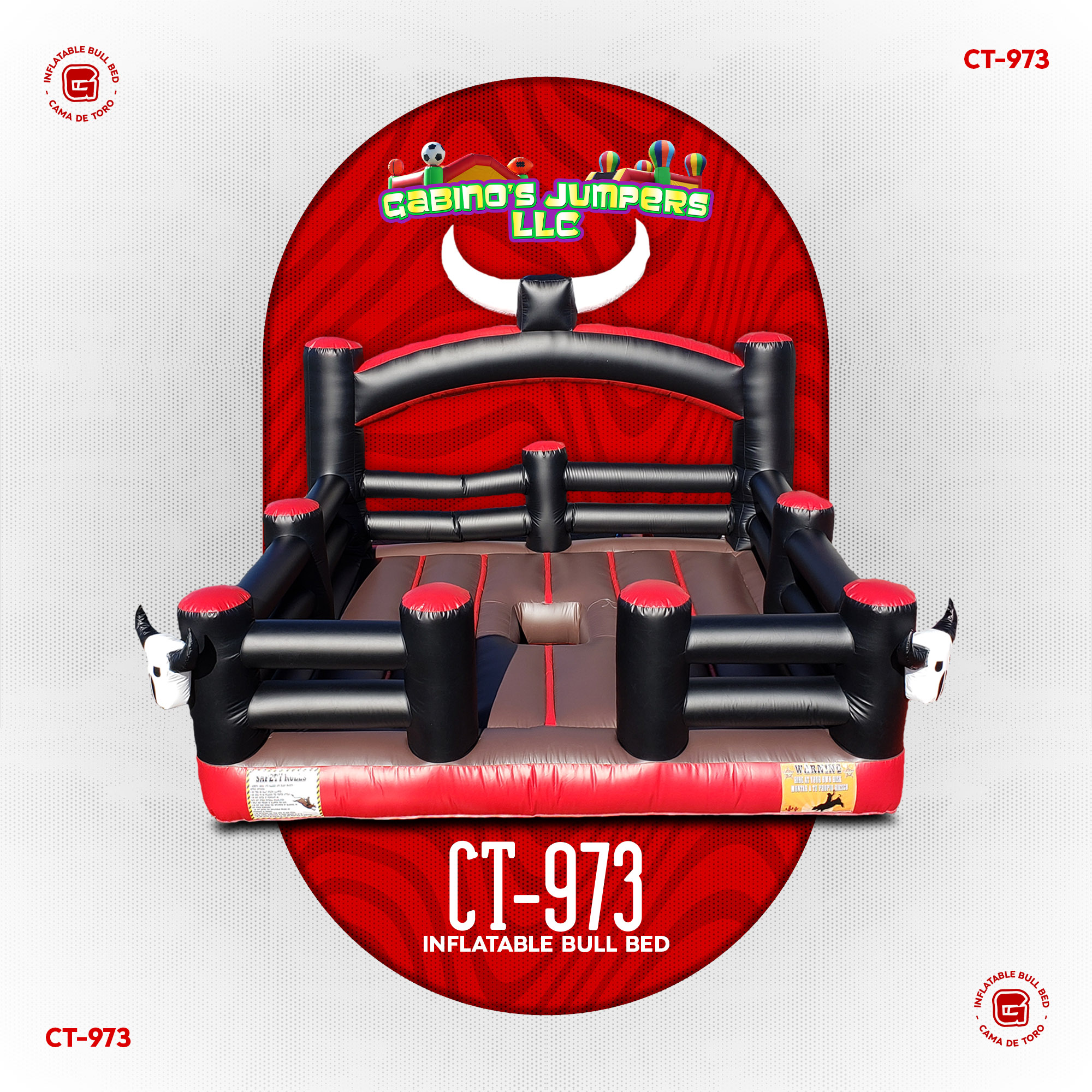 Mechanical Bull Inflatable Bed 973