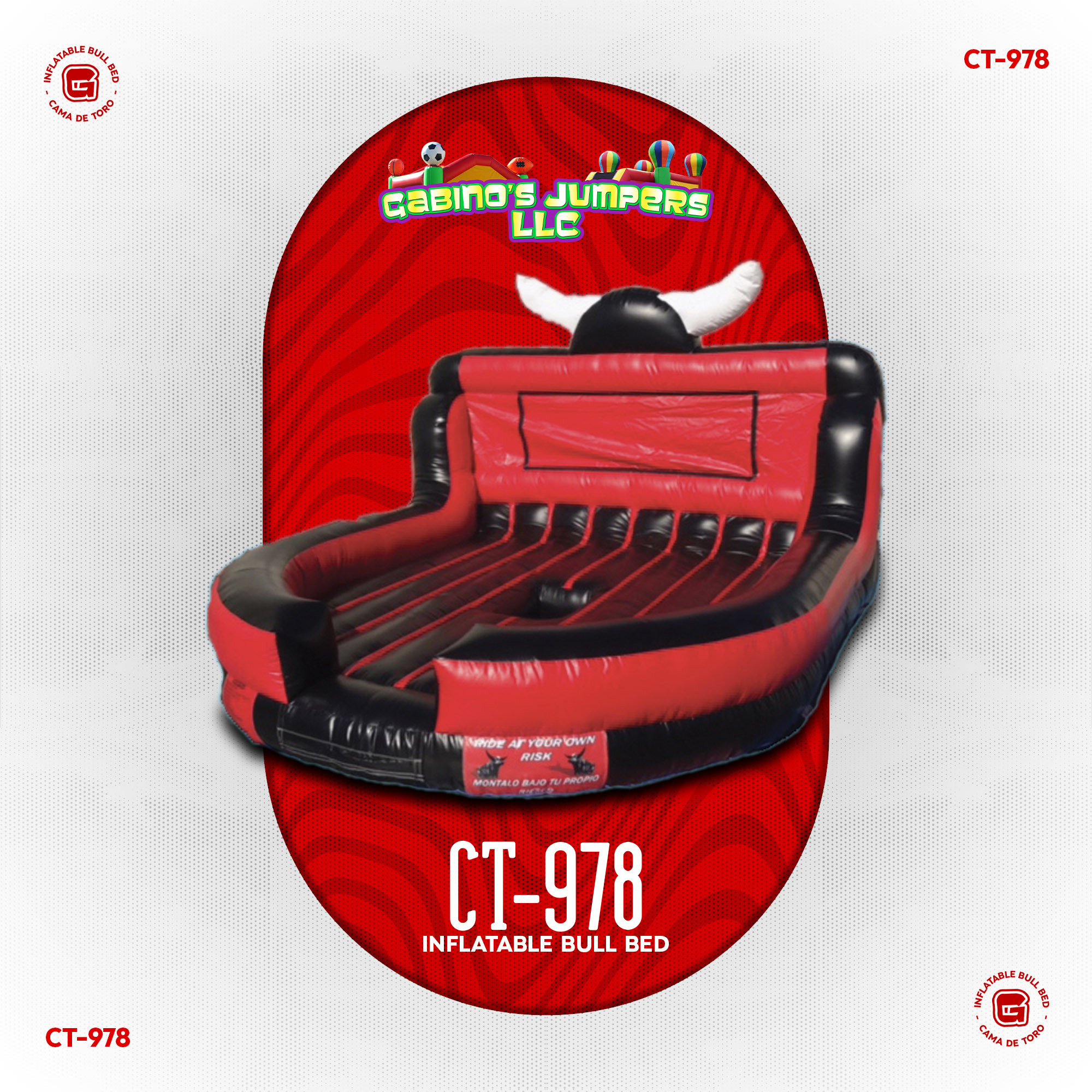Mechanical Bull Inflatable Bed 978