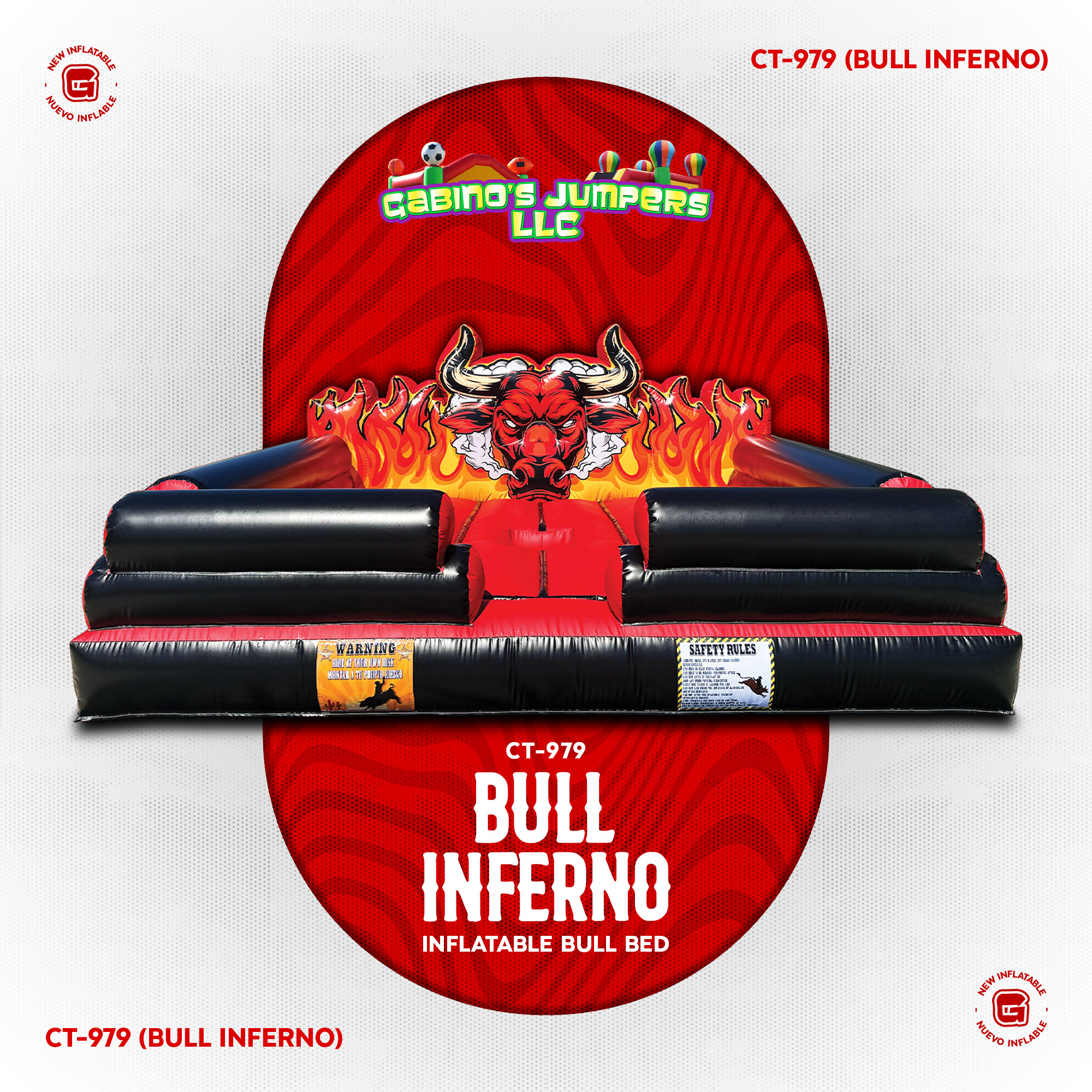 Mechanical Bull Inflatable Bed 979
