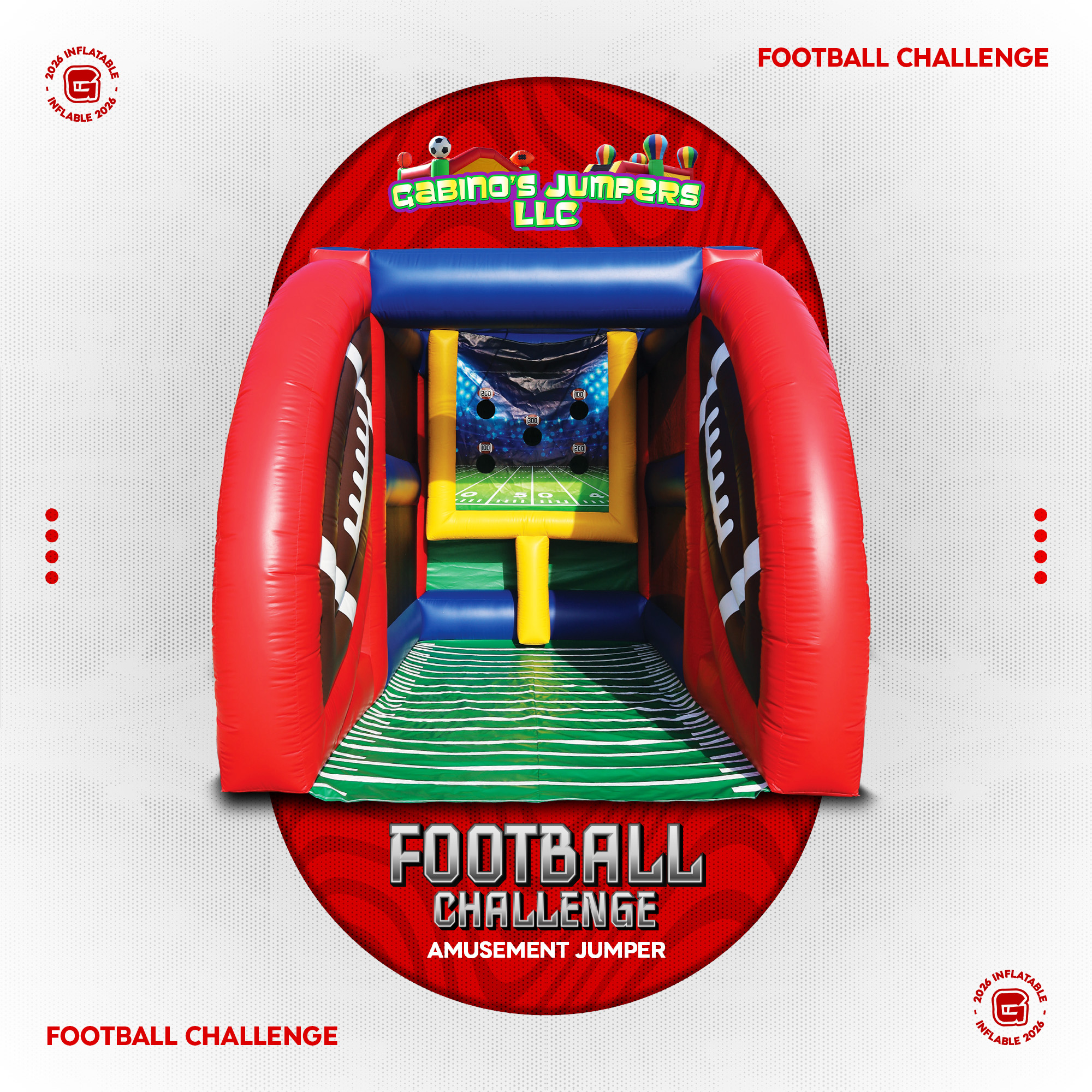 Amusement Jumper Football Challenge
