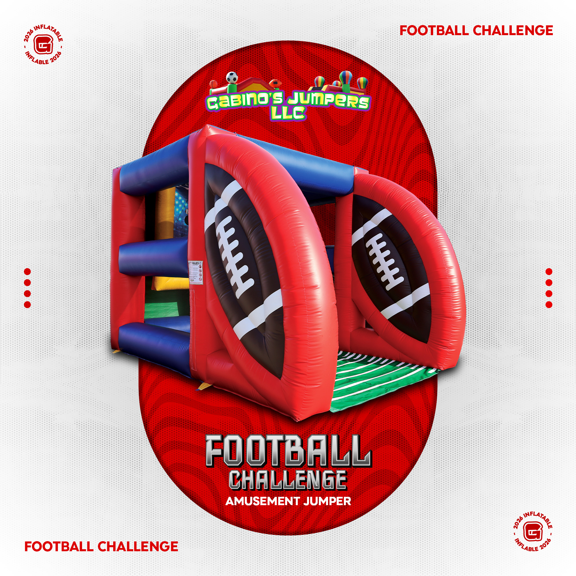 Amusement Jumper Football Challenge