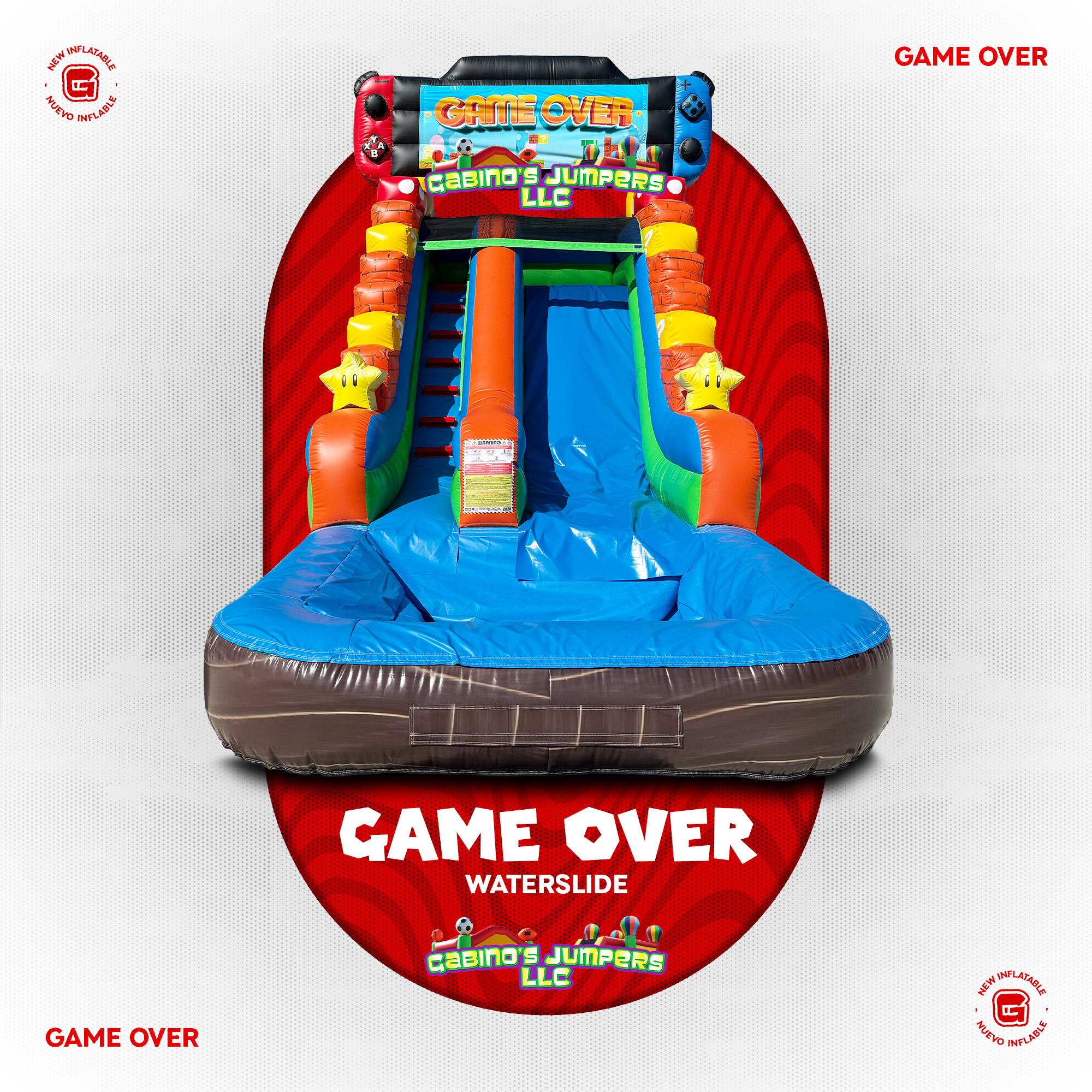 3D Marble Waterslide Game Over