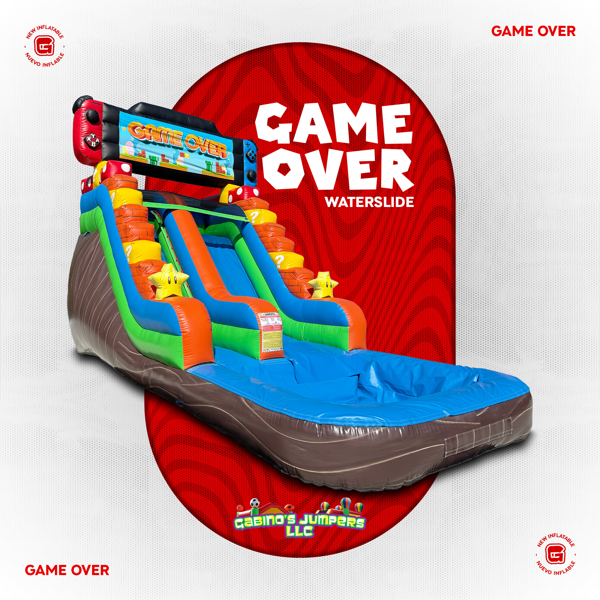 3D Marble Waterslide Game Over