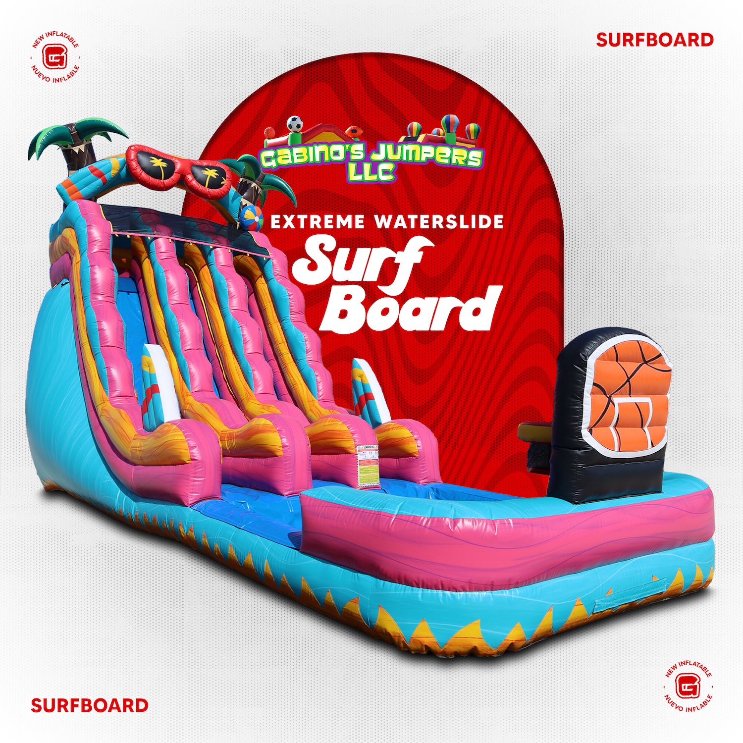 Extreme Waterslide Surfboard